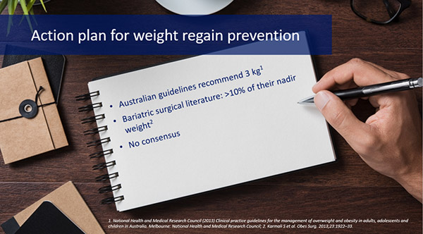 Action Plan for Weight Regain Prevention