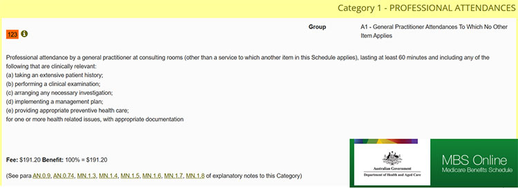 New MBS item Number for “very long complex consults”